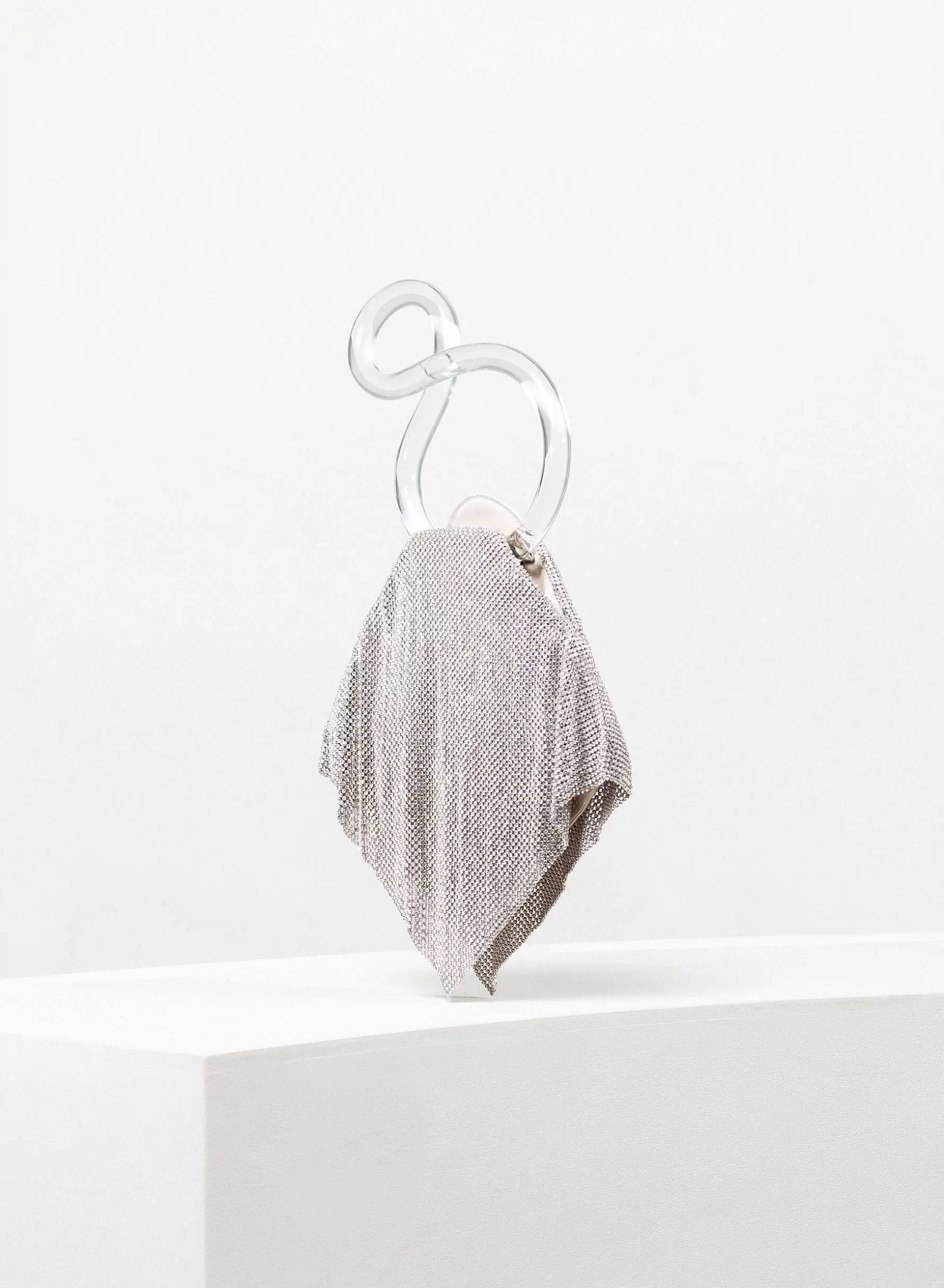 Benedetta Bruzziches Casper Little Crystal On Silver> Crystal Bag