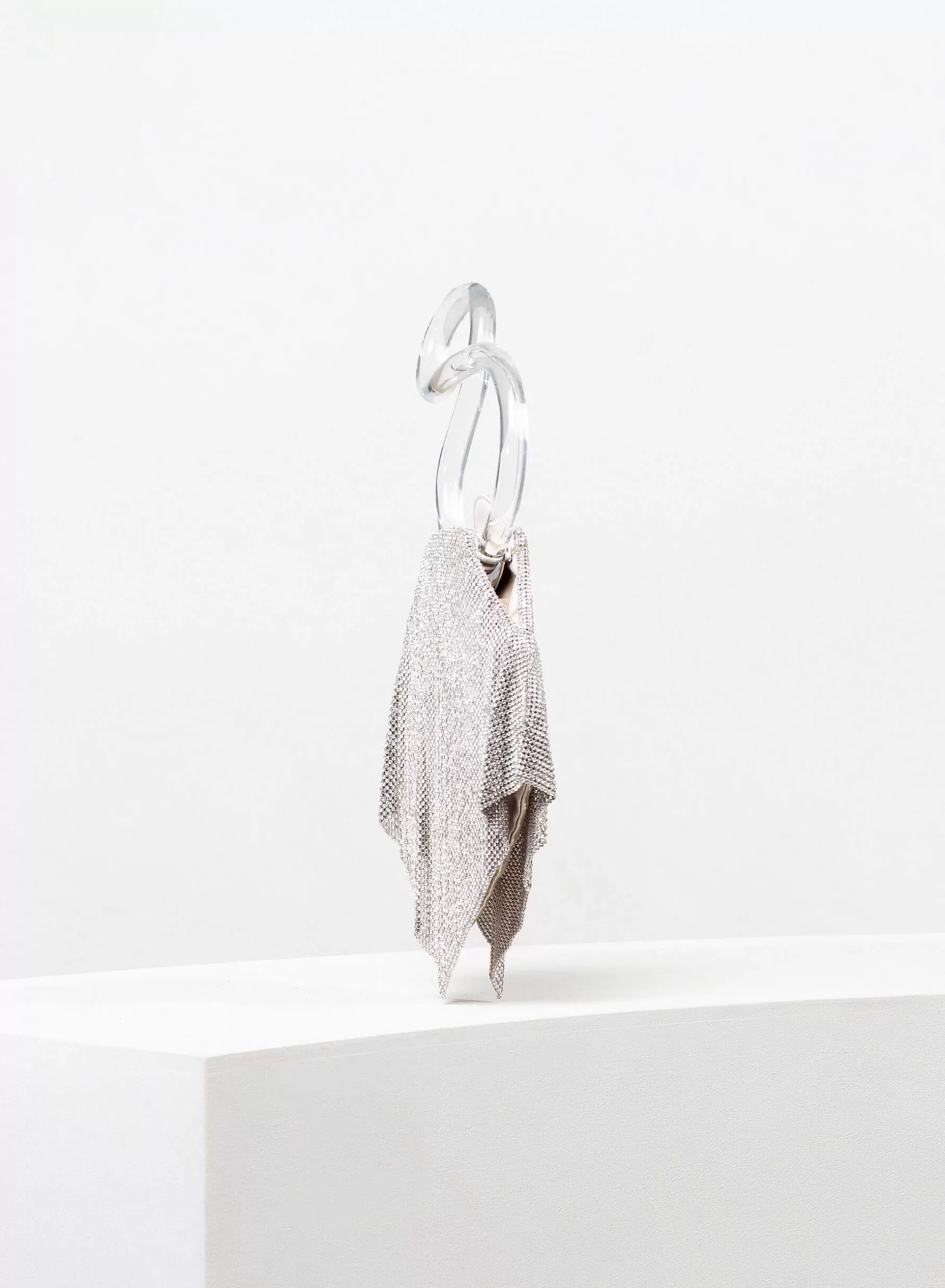 Benedetta Bruzziches Casper Little Crystal On Silver> Crystal Bag