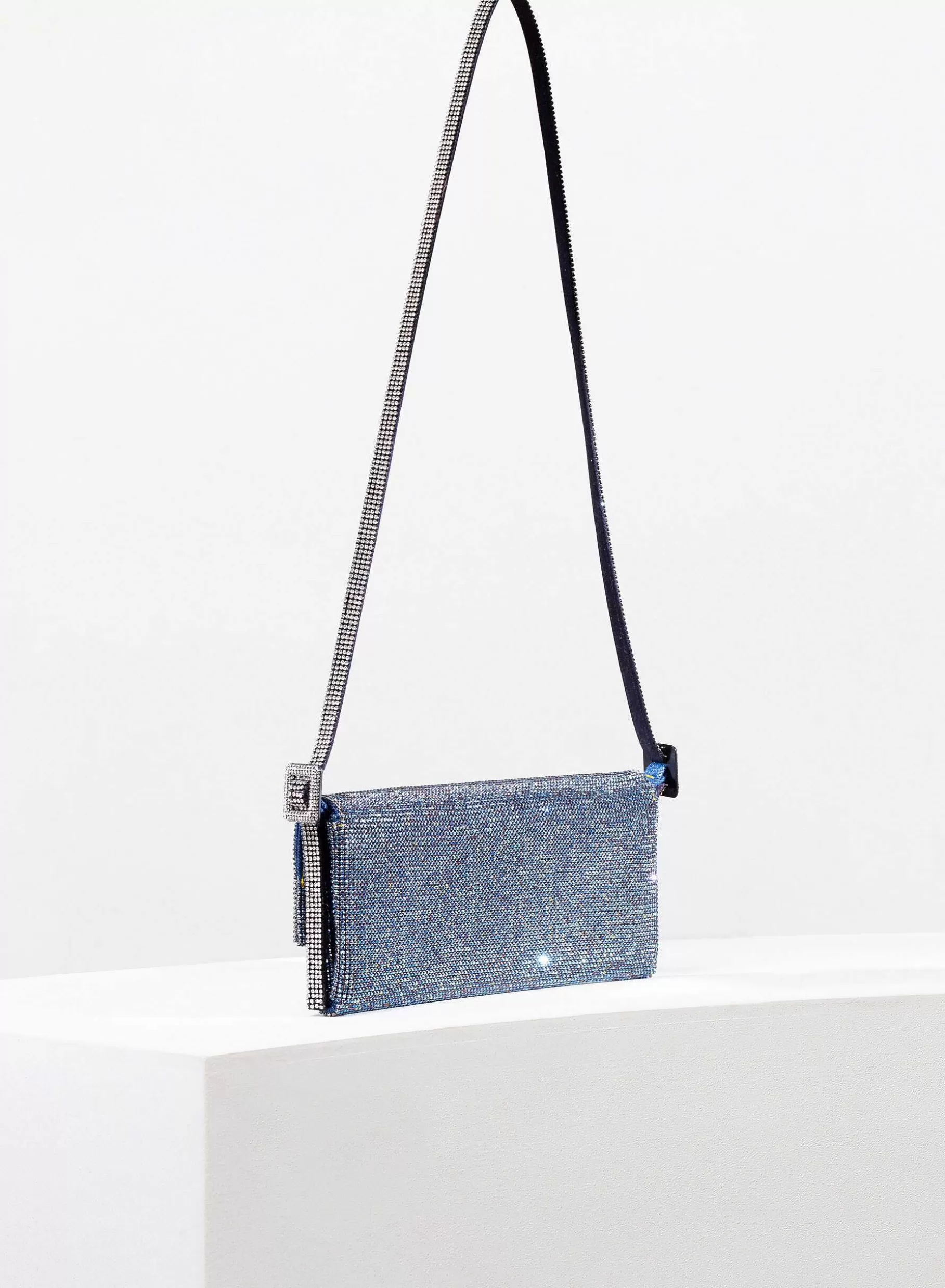 Benedetta Bruzziches Vittissima La Grande Boyfriend Denim> Crystal Bag