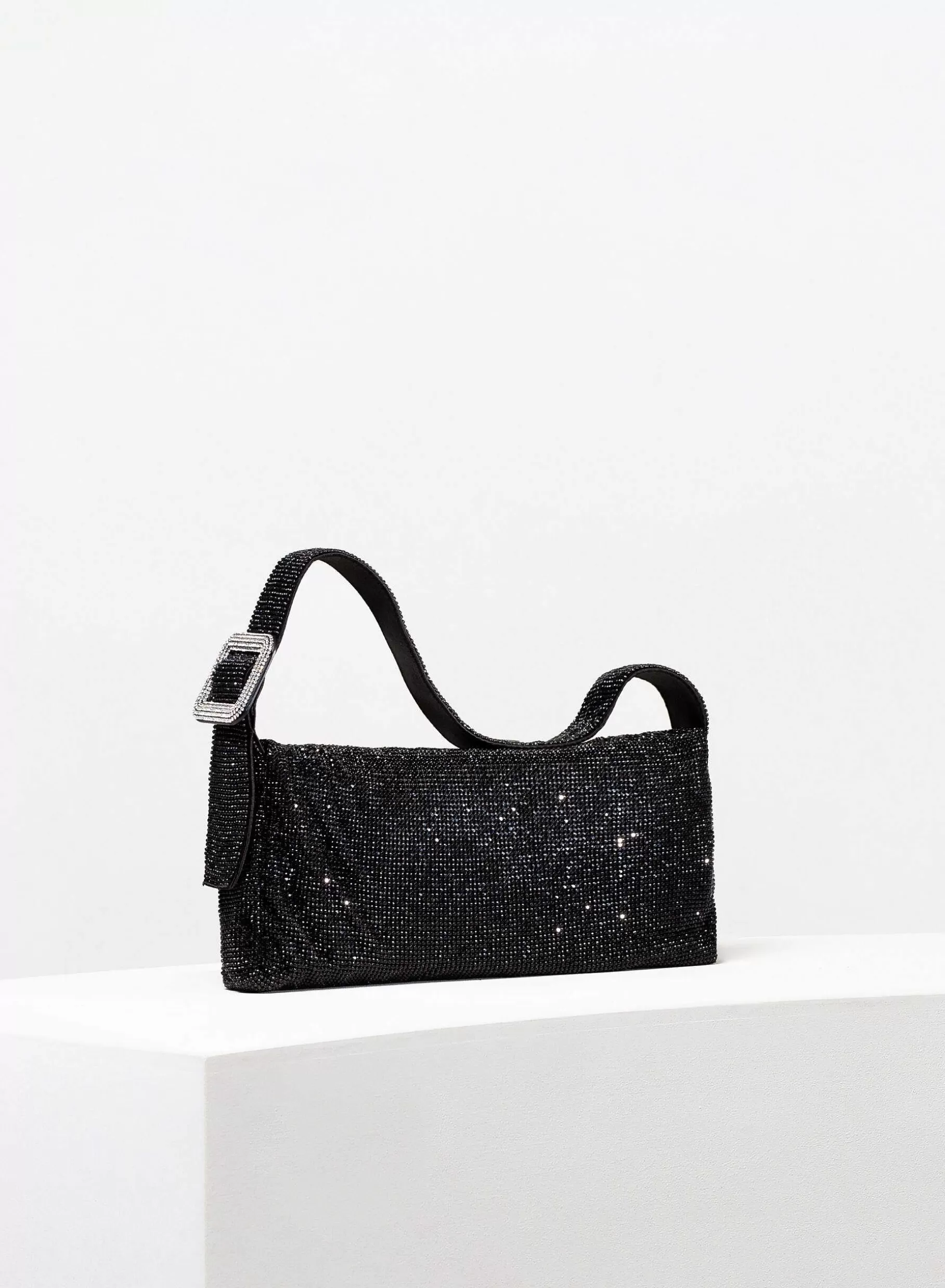 Benedetta Bruzziches Vitty La Grande Jet Black> Crystal Bag