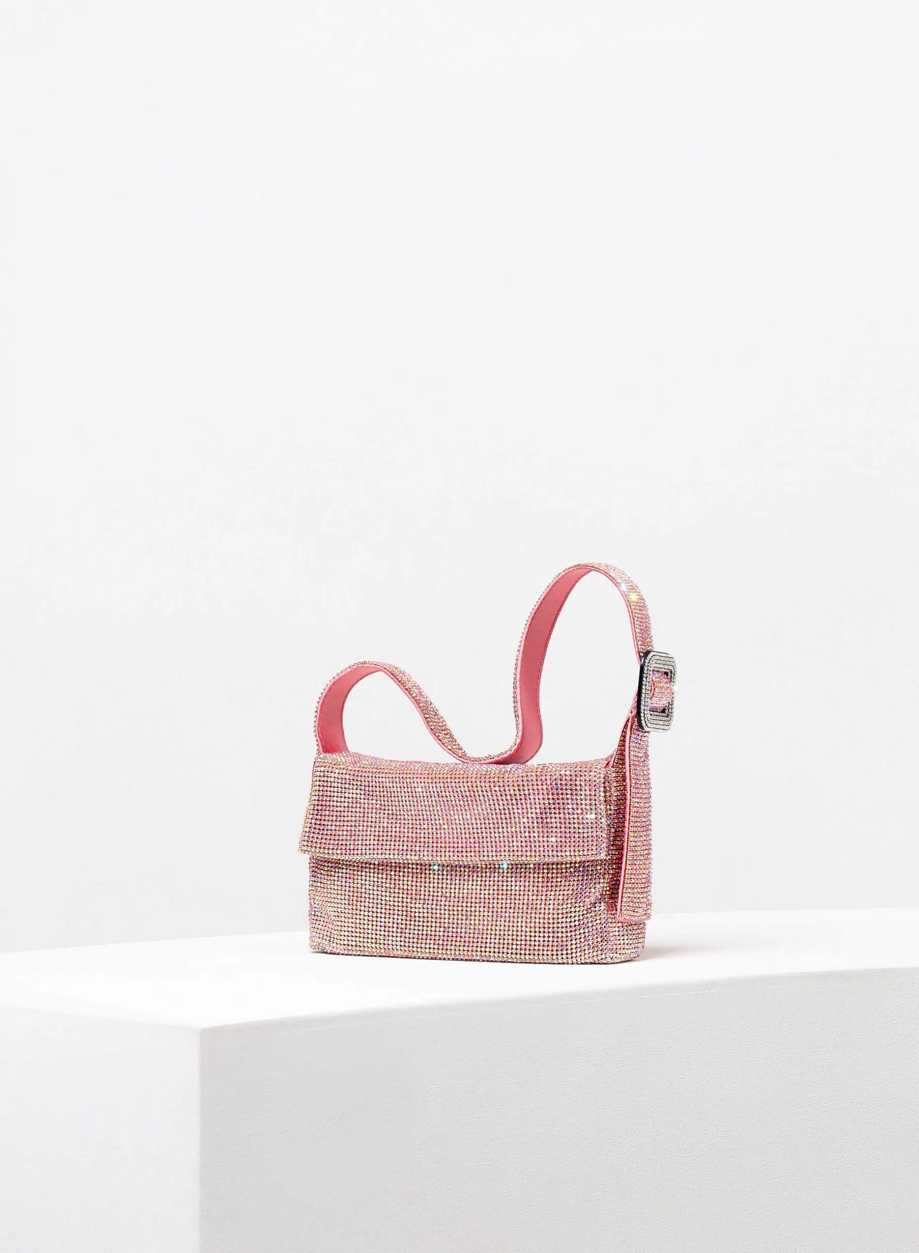 Benedetta Bruzziches Vitty La Mignon Light Rose Ab> Crystal Bag